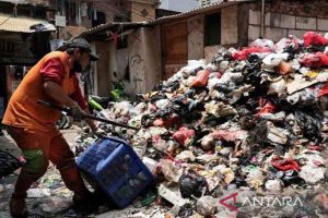 sampah di rusunawa tambora